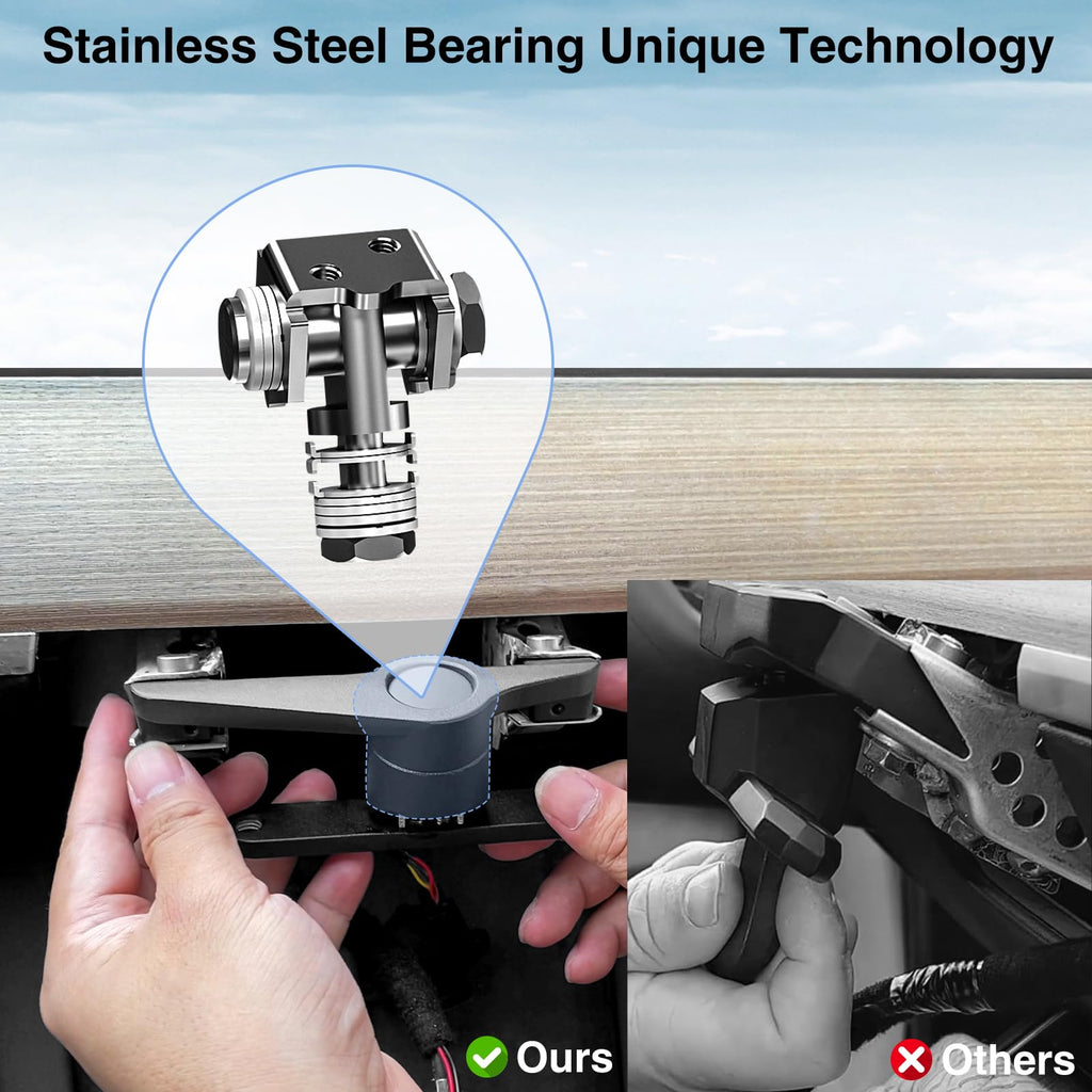 AAMHHM Screen Swivel Mount for Tesla Model Y 2019-2024 & Model 3 2017-2023 Left/Right 30° Up/Down 15° Rotating Four Directions Aluminium Alloy Tesla Screen Rotating Bracket