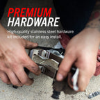 POWERSTOP Front and Rear Z26 Carbon-Fiber Ceramic Brake Pads with Drilled and Slotted Rotors Brake Kit For Tesla 3 2017-2021 [Vehicle Specific]