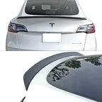 FREEMOTOR802 Rear Trunk Spoiler Fits 2020-2025 Tesla Model Y, IKON Style Real Carbon Fiber Racing Deck Lid Spoiler Rear Trunk Tail Lip Wing Styling Trim