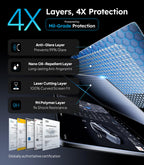 Wigoo Tesla New Model Y Juniper & Model 3 Highland Screen Protector Matte [No Glare & Fingerprint] Model 3 (2024~2026)/New Model Y Juniper Accessories, Tempered Glass Protector with Alignment Kit