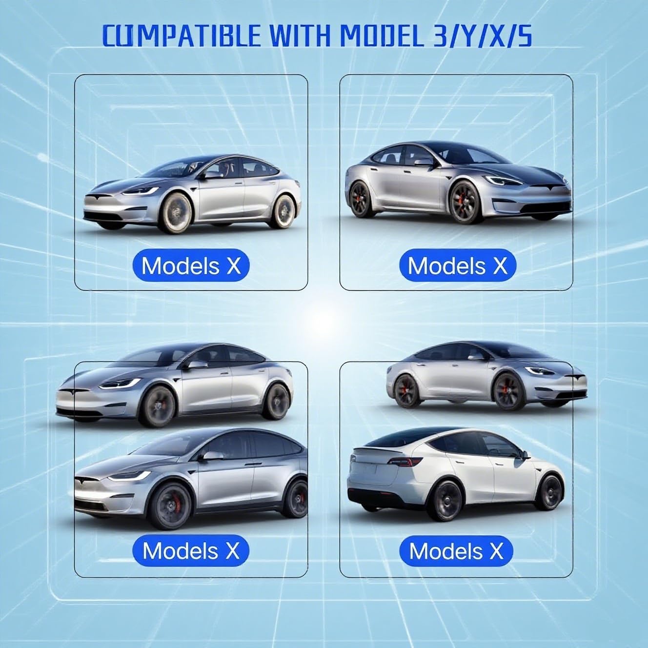 48A 12kW NACS Tesla Charger Extension Cable 25ft for Model 3/Y/S/X/Cybertruck, Home and Mobile EV Charging