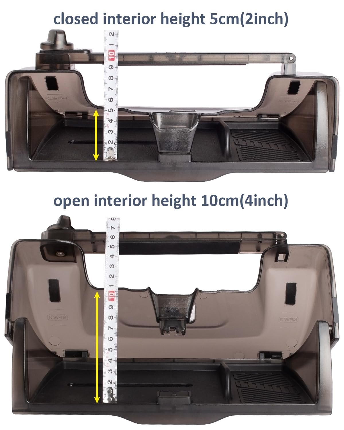Under Screen Storage Organizer for Tesla Model Y Model 3 Accessories(include Juniper & Highland), Rattle-Free Push Latch Mechanism Perfect Fit, Tissue Dispenser, Hidden for Personal Valuables