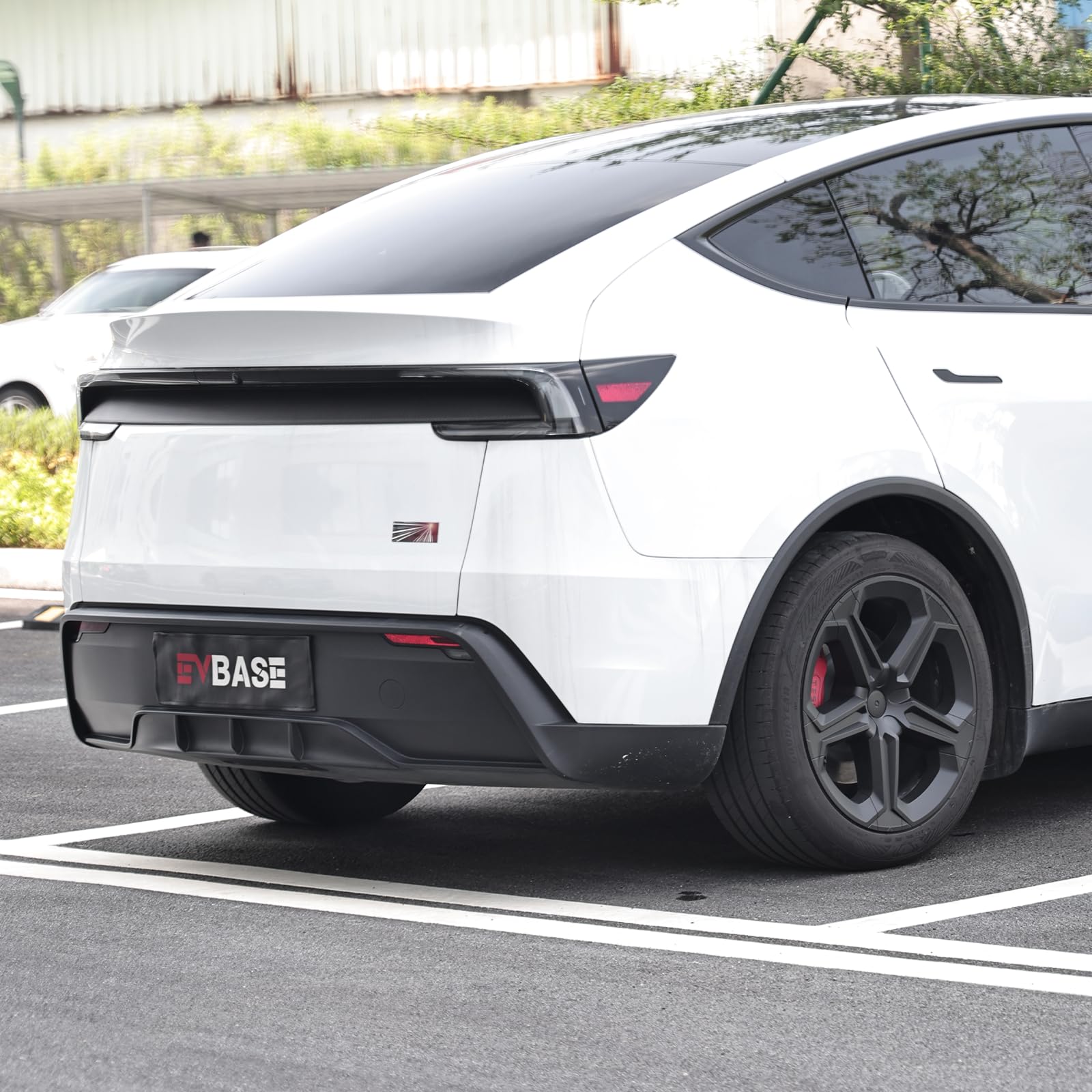 Rear Diffuser fit for Model Y Juniper Rear Bumper Lip for Juniper ABS Splitter Spoiler Trim for Model Y 2026 Accessories Matte Black(Without Drilling)