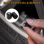 Eaglewireless 5 Pack Tire Valve Stem Caps Leakproof Aluminum Chrome Tire Valve Caps with Rubber O-Rings Compatible with for Tesla Model 3, S, X, Y (White Logo)