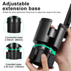 This Hill Car Cup Holder Expander Adjustable Base with Phone Mount 360° Rotation Cup Holder Cell Phone Holder for Car Compatible with iPhone All Smartphones