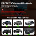 KIDYACWST Auto Car Seat Covers Accessories Full Set Leather Cushion Protector Breathable Waterproof Seat Cover for Cars Universal Fit (Brown, Front Pair and Rear)