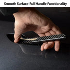 4PCS Tesla Model 3/Y Door Handle Cover Set (2017-2025) Highland & Juniper Compatible, Car Door Handle Sills Protection Wrap Exterior Accessories, Carbon Fiber 3D Sticker