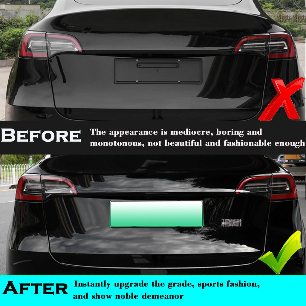 YHCDSEA Dual Motor Badge Emblem Sticker Plaid Decor Compatible for Model 3 Y X S Accessories (A-Plaid)