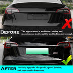 YHCDSEA Dual Motor Badge Emblem Sticker Plaid Decor Compatible for Model 3 Y X S Accessories (A-Plaid)