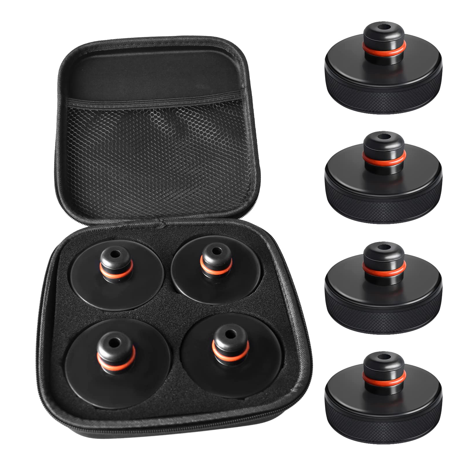 Chirano Lifting Jack Pad for Tesla Model 3/S/X/Y, 4 Pucks with Storage Case, Accessories for Tesla Vehicles 2013 to 2026
