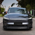 PFRREOR 3-Piece Front Lip Spoiler Kit for Tesla Model Y Juniper 2025, Gloss Black Lower Bumper Splitter