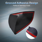 Compatible with Tesla Model Y Side Mirror Cover Caps 2021-2025 (Incl. Juniper),2-Piece Aerodynamic Wind Blade Cover Set,Easy Install & Anti-Scratch Protector(Carbon Fiber Style)