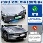 FormiPow Front Bumper Lip for 2025 2026 Tesla Model Y Juniper, 3-Piece ABS Front Splitter Bumper Lip, Aerodynamic Stability, No-Drill Model Y Juniper Accessories (Glossy Black)