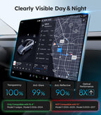 Wigoo Tesla New Model Y Juniper & Model 3 Highland Screen Protector Matte [No Glare & Fingerprint] Model 3 (2024~2026)/New Model Y Juniper Accessories, Tempered Glass Protector with Alignment Kit