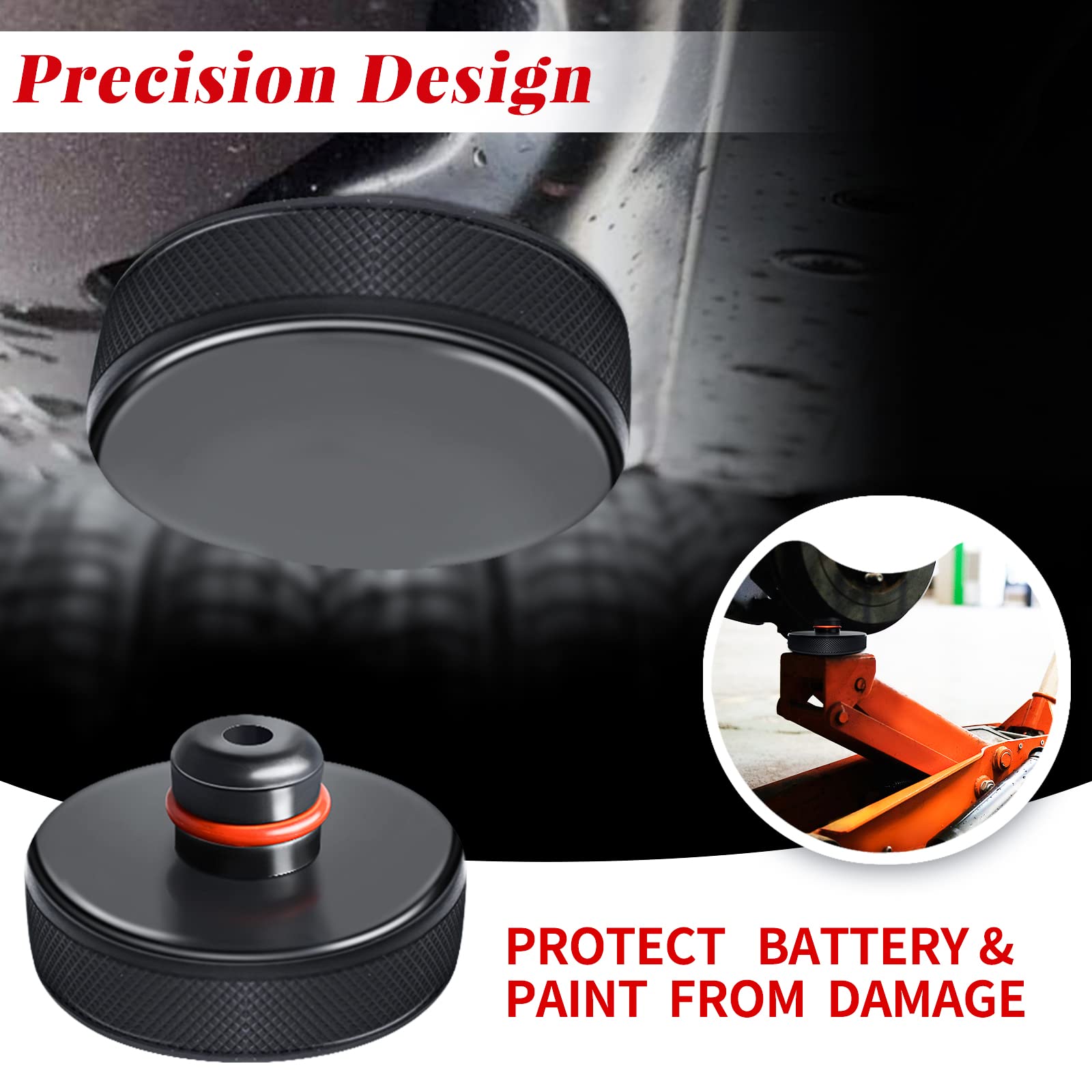 Chirano Lifting Jack Pad for Tesla Model 3/S/X/Y, 4 Pucks with Storage Case, Accessories for Tesla Vehicles 2013 to 2026