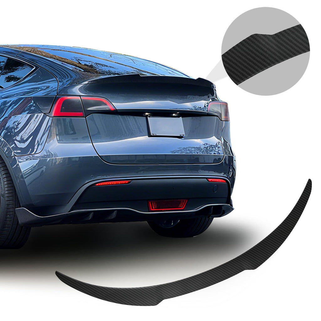 BDBO Spoiler for Tesla Model 3 2016-2022 Wing Rear Spoiler Trunk Tail Rear Trunk Lid,M4 Style Matte Cabon Fiber Style Performance,Model 3 Accessories
