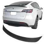 FREEMOTOR802 Rear Trunk Spoiler Fits 2020-2025 Tesla Model Y, IKON Style Real Carbon Fiber Racing Deck Lid Spoiler Rear Trunk Tail Lip Wing Styling Trim