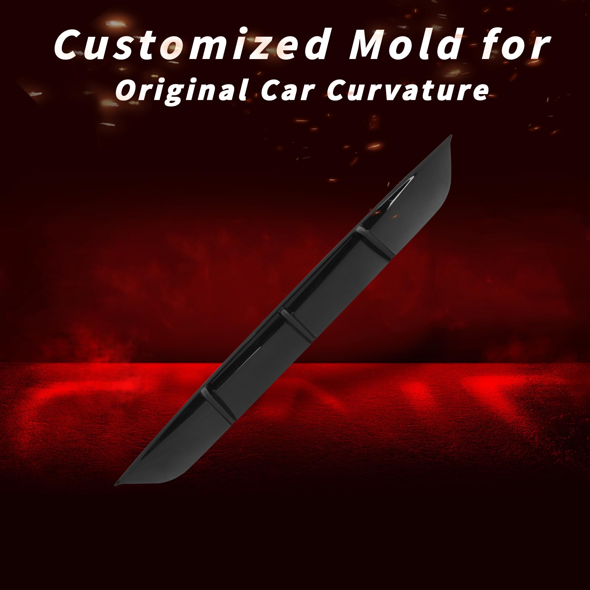 Rear Diffuser for Tesla 2025 2026 Modle Y Rear Bumper Molding Lower Lip Splitter Spoiler Model Y Juniper Accessories（Glossy Black）