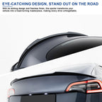 BDBO Spoiler for Tesla Model 3 2016-2022 Wing Rear Spoiler Trunk Tail Rear Trunk Lid,M4 Style Matte Black Style Performance,Model 3 Accessories