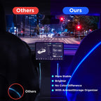 Nestour Interior Car Neon Lights Fit for Tesla Model 3 Y 2016-2020 (Center Console+Dashboard+Seat Back+4 Foot Lights) with Armrest Organizer, Tesla Ambient Lighting, APP-Controlled LED Strip Lights