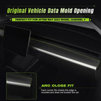 Leeiion Dashboard Cover Trim Real Carbon Fiber for After 2023.5 Tesla Model 3&Y Dashboard Wrap 3K Toray Dry Carbon Fiber Interior Decoration Compatible with Tesla Model 3&Y (Matte)