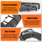 MODILOVER Rear Bumper Diffuser Lip Kit for Tesla Model Y 2020-2024, Carbon-Print PP Lower Valance Splitter