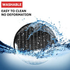 BESULEN Car Cup Holder Coaster, 2 PCS Carbon Fiber Non-Slip Embedded Coasters, Universal 2.75 Inch Cup Holder Insert Coaster Pad, Sports Racing Durable Drink Mat, Car Interior Accessories