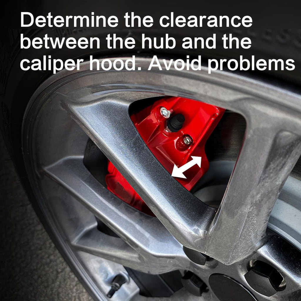 Weishine - Brake Caliper Covers Set of 4 Compatible with Tesla model 3 Accessories，2017-2023 18 Inch 19 Inch Wheel Hub Size Red Brake Caliper Covers Model 3 Caliper Covers (red)