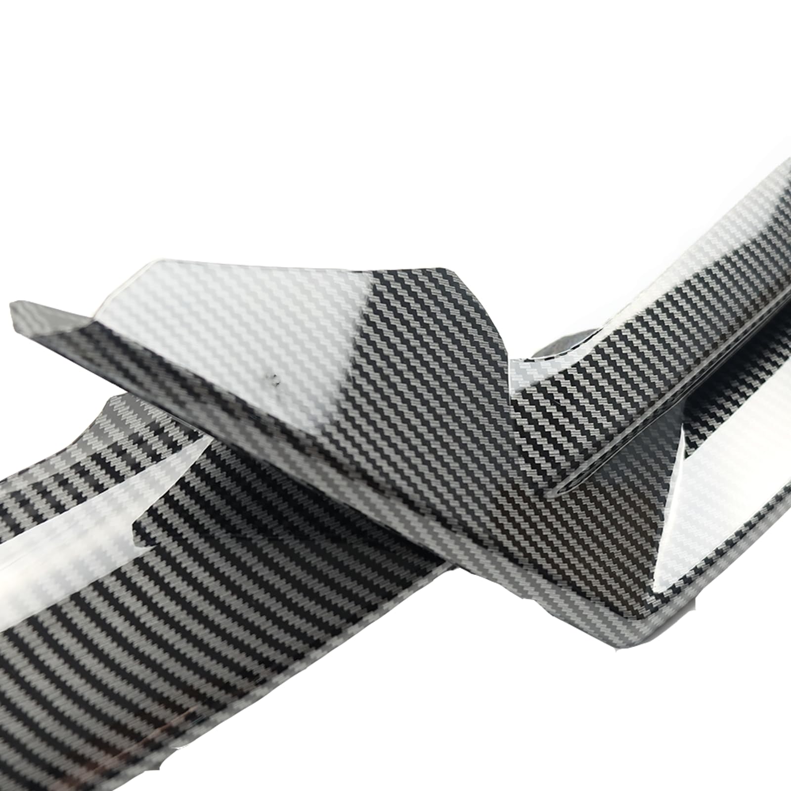 Front Bumper Lip 3Pcs Compatible with Tesla Model 3 2017-2023 Front Bumper Lip Splitter Spoiler (Carbon Fiber Print)