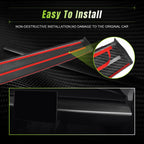Leeiion Dashboard Cover Trim Real Carbon Fiber for After 2023.5 Tesla Model 3&Y Dashboard Wrap 3K Toray Dry Carbon Fiber Interior Decoration Compatible with Tesla Model 3&Y (Matte)