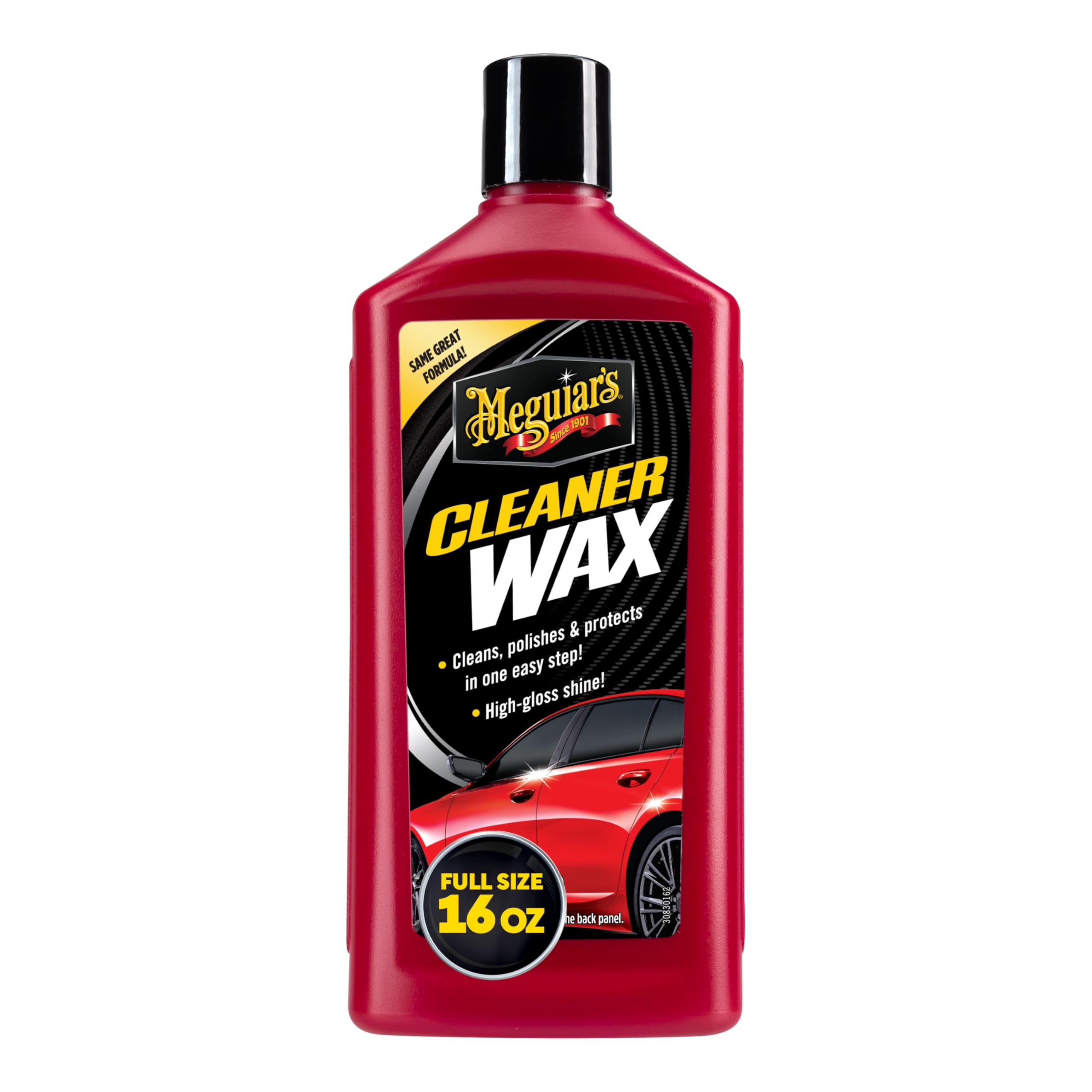 Meguiar's Cleaner Wax - Liquid Car Wax, Cleans, Polishes and Protects Your Vehicle - Easy to Use, Long-lasting Shine - 16 Oz