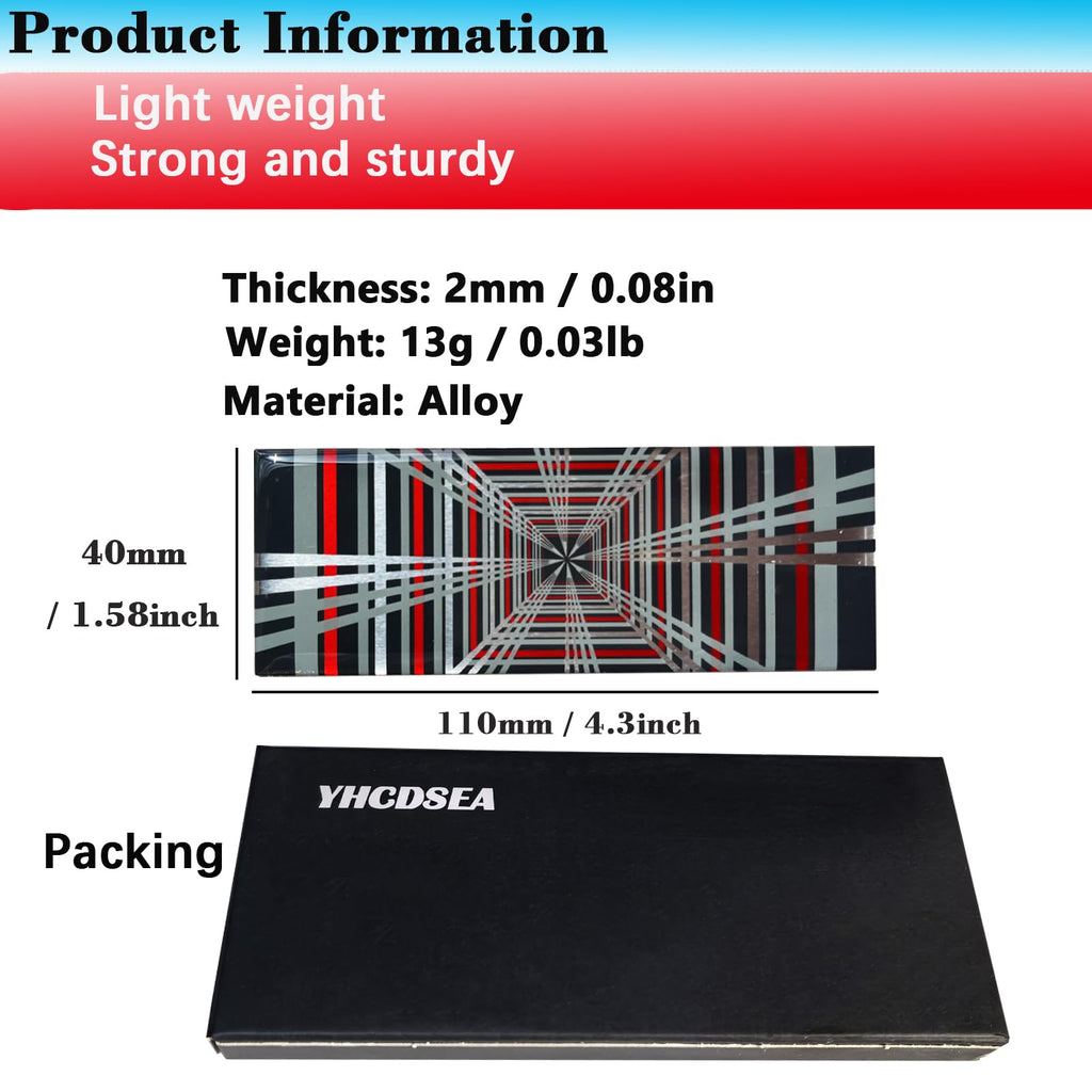 YHCDSEA Dual Motor Badge Emblem Sticker Plaid Decor Compatible for Model 3 Y X S Accessories (A-Plaid)