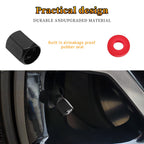 Eaglewireless 5 Pack Tire Valve Stem Caps Leakproof Aluminum Chrome Tire Valve Caps with Rubber O-Rings Compatible with for Tesla Model 3, S, X, Y (White Logo)