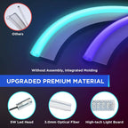 Nestour Interior Car Neon Lights Fit for Tesla Model 3 Y 2016-2020 (Center Console+Dashboard+Seat Back+4 Foot Lights) with Armrest Organizer, Tesla Ambient Lighting, APP-Controlled LED Strip Lights