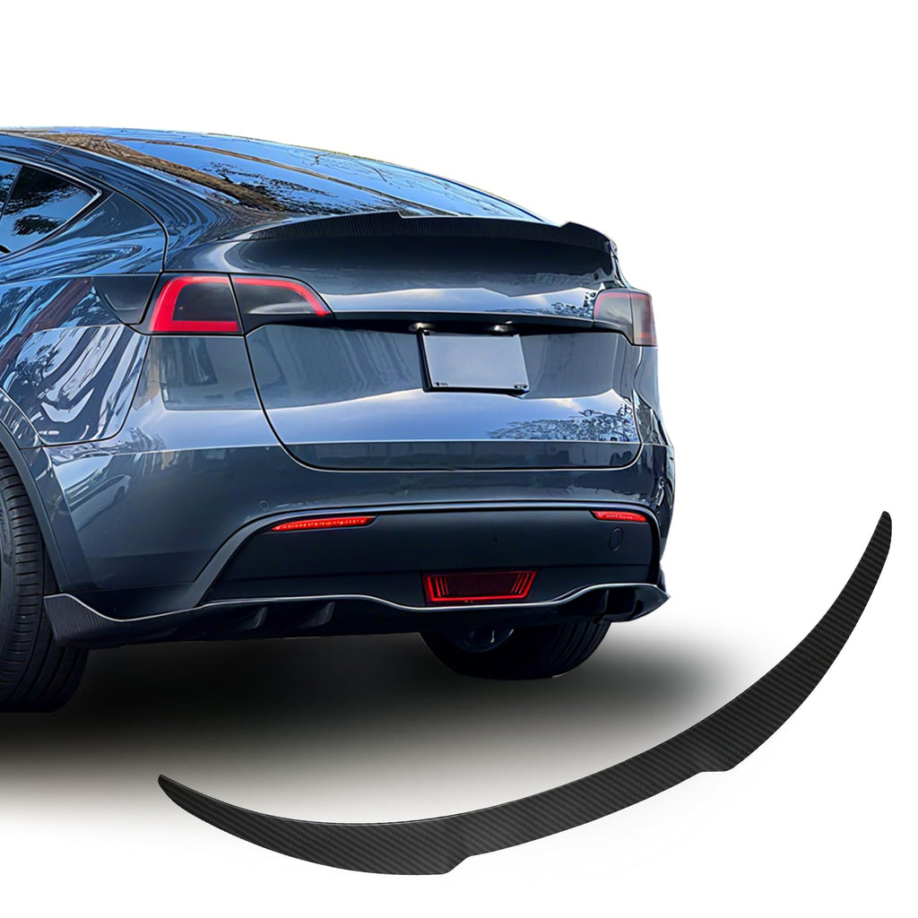 BDBO Spoiler for Tesla Model 3 2016-2022 Wing Rear Spoiler Trunk Tail Rear Trunk Lid,M4 Style Matte Cabon Fiber Style Performance,Model 3 Accessories