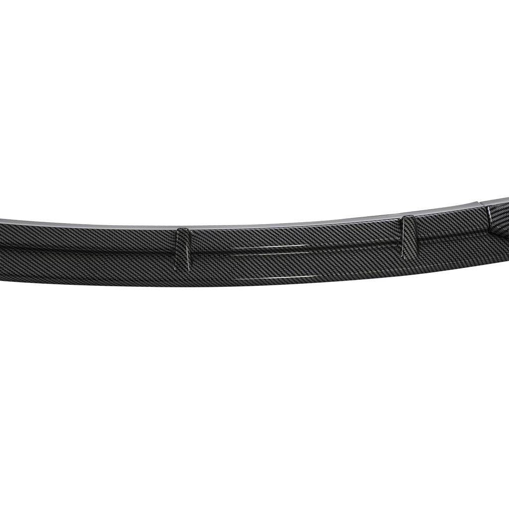 Carbon Fiber Style Front Lip Spoiler - FITS - 2016-2020 Tesla Model S - 3Pcs  Front Bumper Lip -FITS - 2016-2020 Tesla Model S 3Pcs - Carbon Fiber Style Front Lip Spoiler / Splitter / Air Dam / Body Kit / Trim  - $69.00