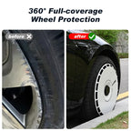 19 Inch Wheel Covers for Tesla Model Y Juniper Crossflow Wheels 2025, Centers Lock Installation Rim Protector, Full Coverage Hubcaps Exterior Accessories (White Ring, 4 PCS)