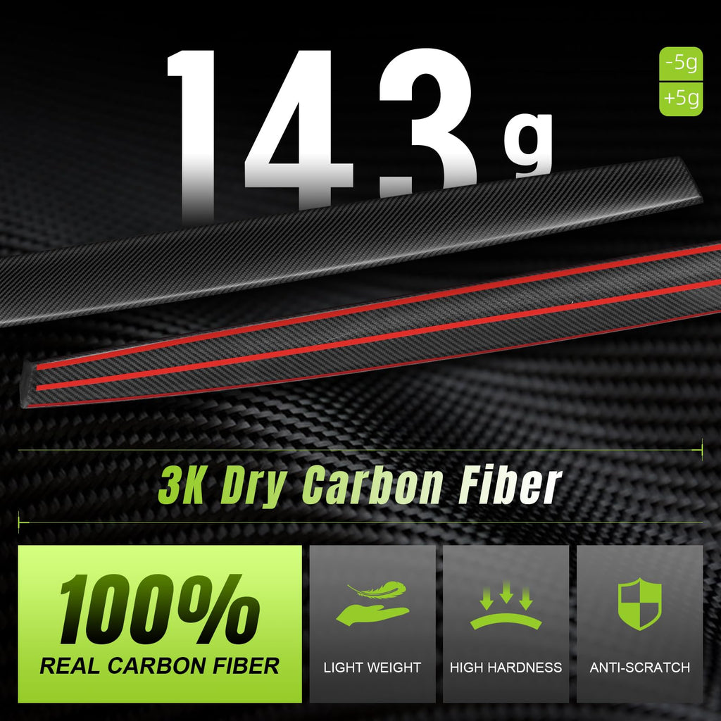 Leeiion Dashboard Cover Trim Real Carbon Fiber for After 2023.5 Tesla Model 3&Y Dashboard Wrap 3K Toray Dry Carbon Fiber Interior Decoration Compatible with Tesla Model 3&Y (Matte)