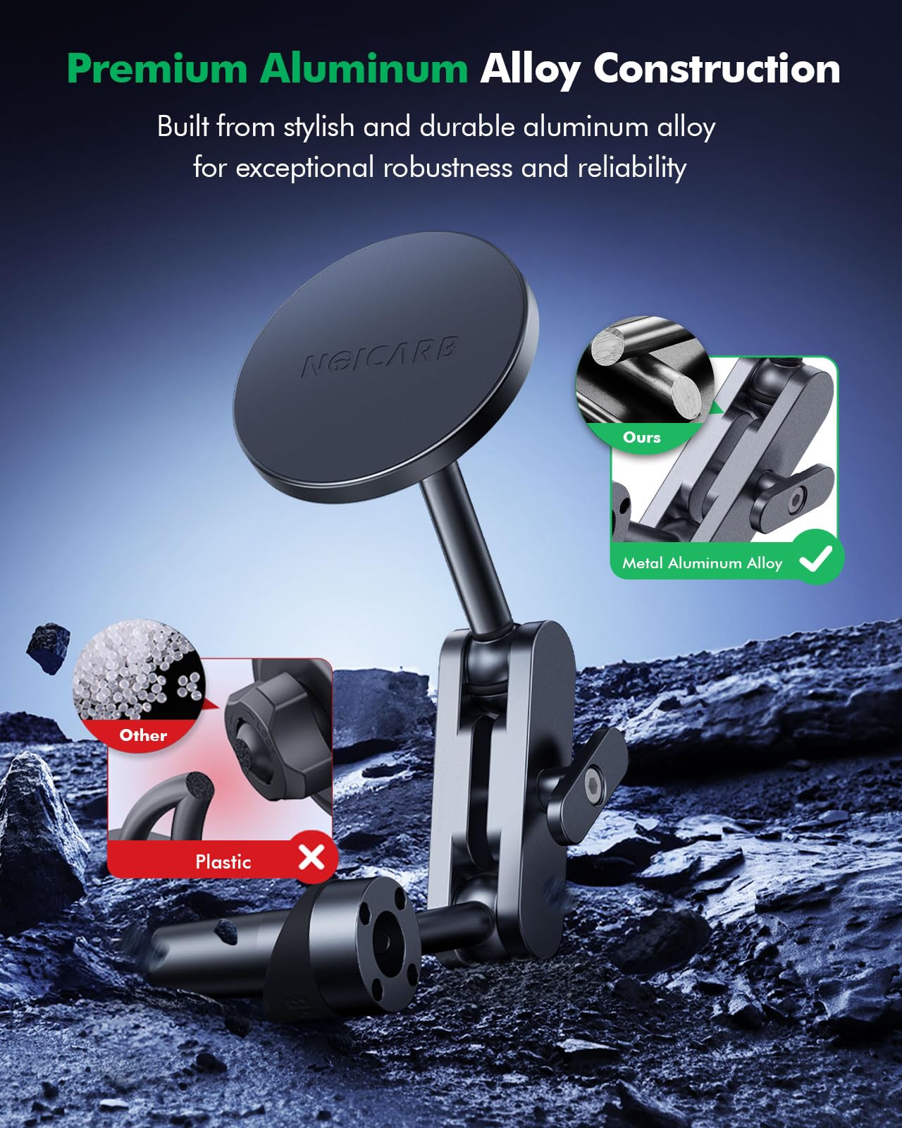 ESVNE Mag-Safe Phone Mount for Tesla Model 3 2024 2025 – Exclusive Door-Install Magnetic Car Mount for iPhone 16/15/14/13/12, Accessories for Tesla Model 3 Highland