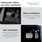 CYBERBEANS Gas Pedal Brake Pedal Foot Pedal Cover for Tesla Model 3/Y Performance Compatible with Model Y Juniper and Model 3 Highland