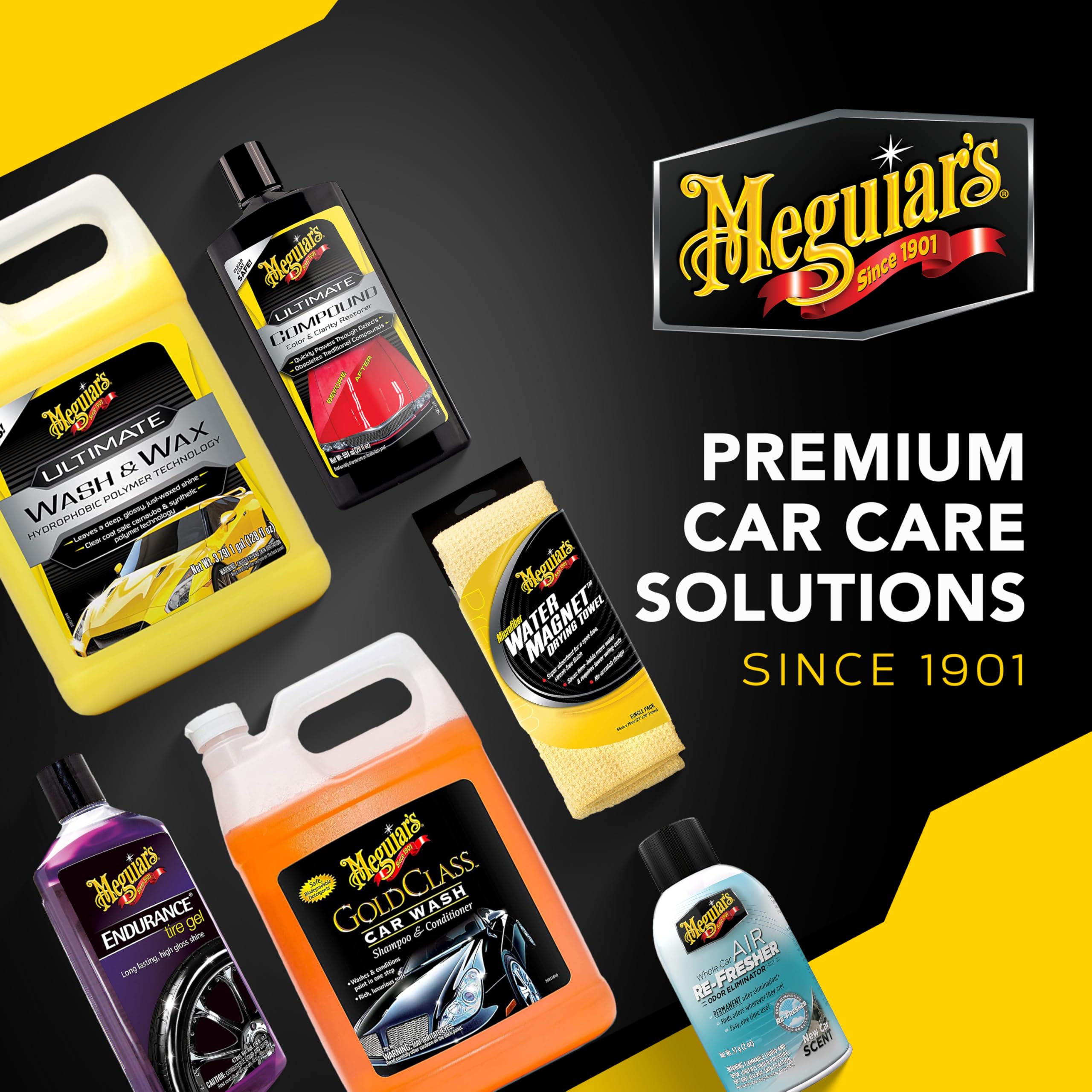 Meguiar's Ultimate Black Plastic Restorer, Durable Car Restorer That Gives New Life to Exterior Black Plastic, Vinyl, and Rubber Trim, 12 Oz Bottle