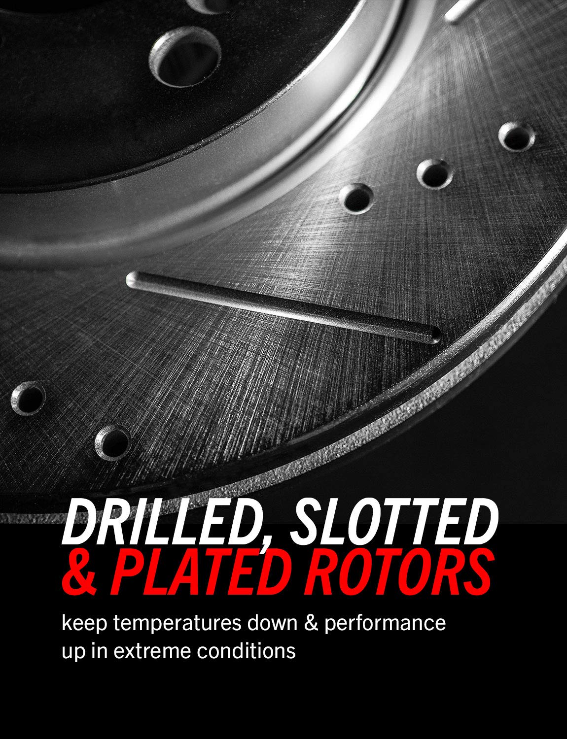 POWERSTOP Front and Rear Z26 Carbon-Fiber Ceramic Brake Pads with Drilled and Slotted Rotors Brake Kit For Tesla 3 2017-2021 [Vehicle Specific]