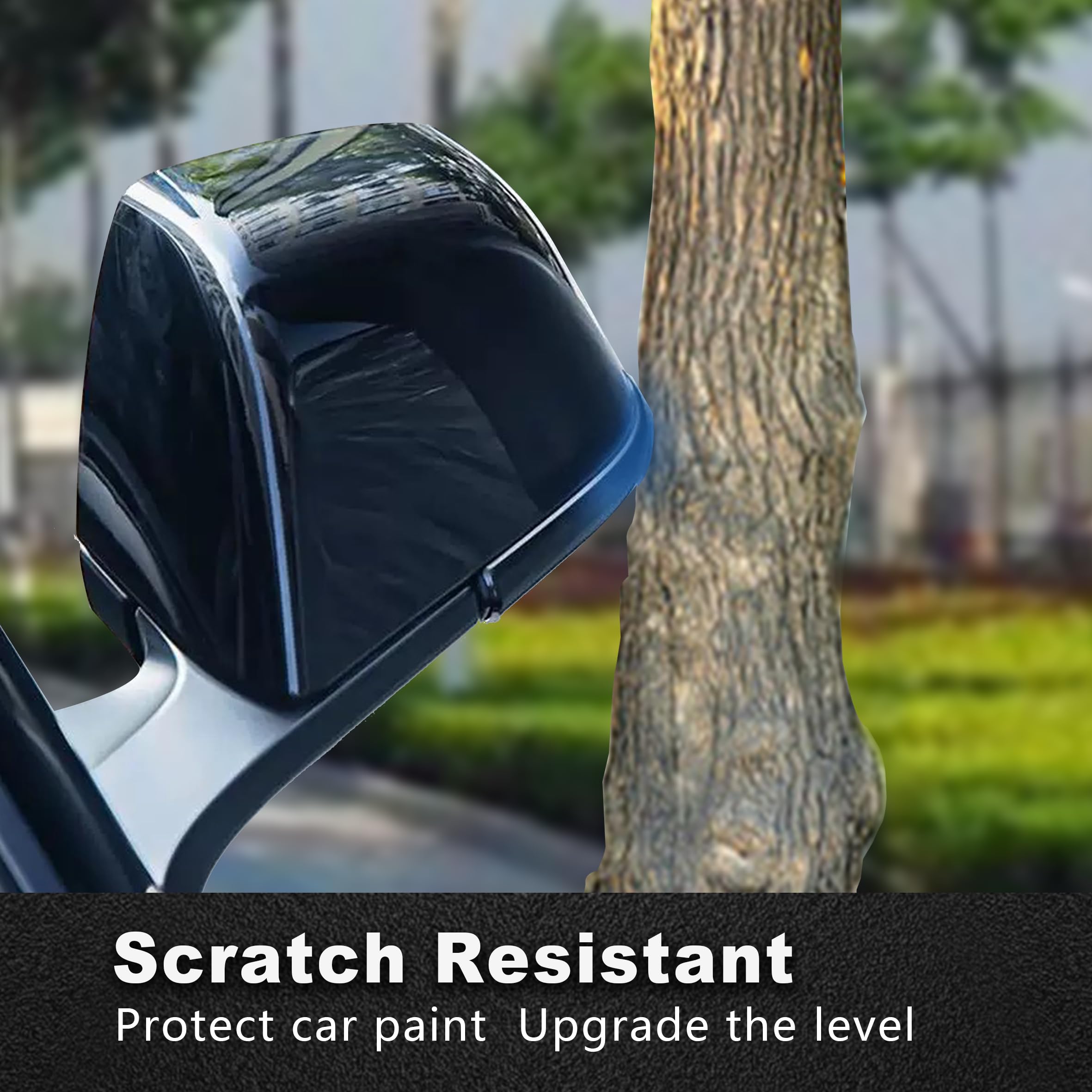 SXunacou for Suitable for Tesla Y-haped Side Mirror Decorative Strip Cover - Premium Exterior Accessories (M Y -Glossy Carbon Fiber Pattern)