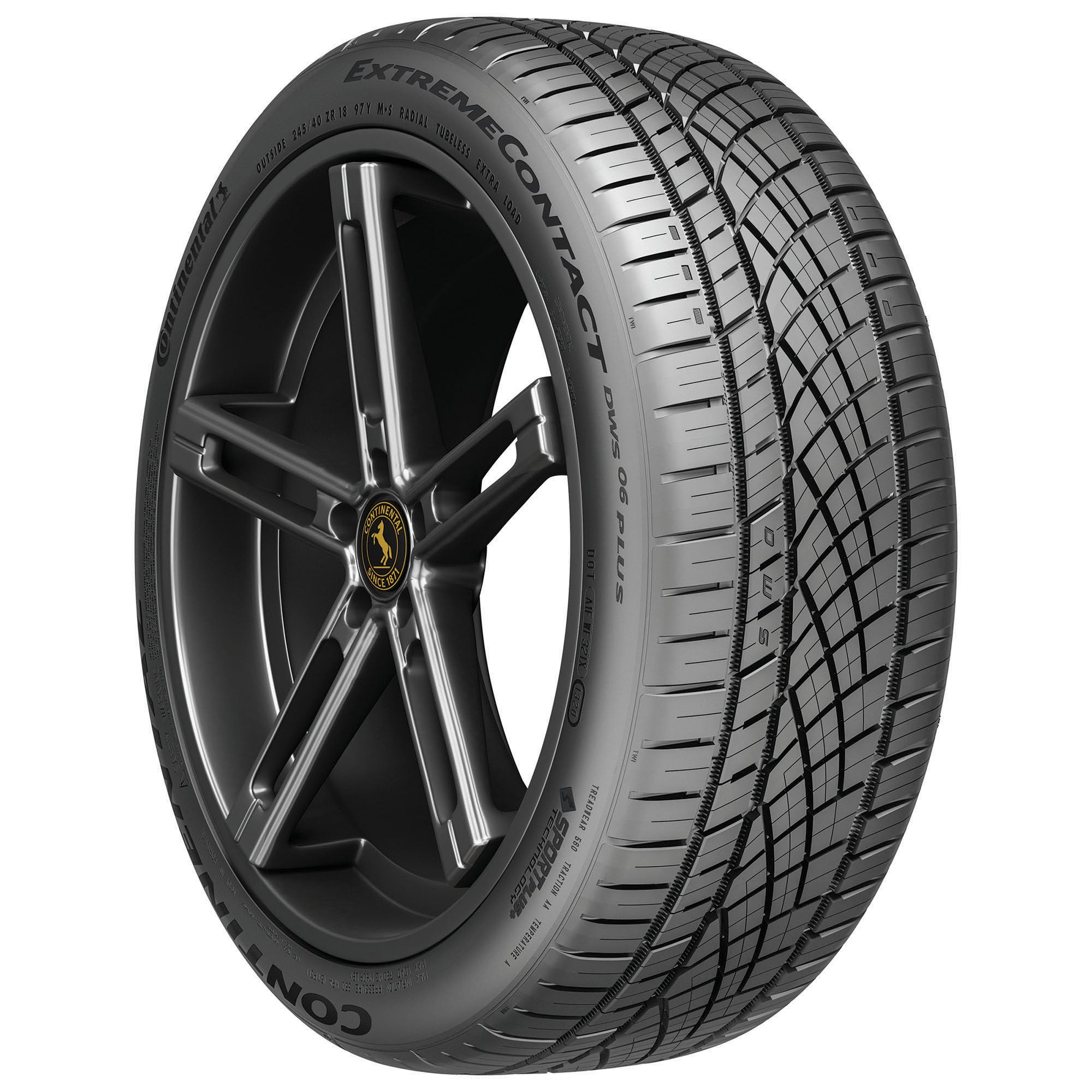 Continental ExtremeContact DWS06 PLUS UHP All Season 255/45ZR19 104W XL Passenger Tire