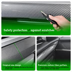 Carbon Fiber-ISH Dashboard/Door trim panel cover - (Diamond Star Inspected/Approved) Fits 2019-2024 Tesla Model Y & 2021-2023 Model 3  - M3 & MY Tesla Interior Cover Panels 4PCS-Gloss Carbon Fiber - $58.99