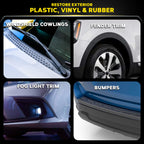 Meguiar's Ultimate Black Plastic Restorer, Durable Car Restorer That Gives New Life to Exterior Black Plastic, Vinyl, and Rubber Trim, 12 Oz Bottle