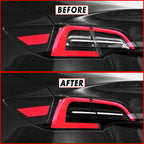 SlickMod PreCut Vinyl Smoke Tint for 2020-2022 Tesla Model Y Tail Light (3. Taillight Insert w/Cutout, 20percent Dark Smoke)