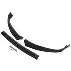 Carbon Fiber Style Front Lip Spoiler - FITS - 2016-2020 Tesla Model S - 3Pcs  Front Bumper Lip -FITS - 2016-2020 Tesla Model S 3Pcs - Carbon Fiber Style Front Lip Spoiler / Splitter / Air Dam / Body Kit / Trim  - $69.00