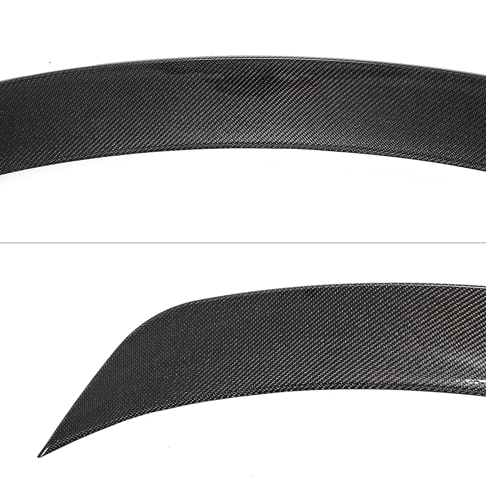 FREEMOTOR802 Rear Trunk Spoiler Fits 2020-2025 Tesla Model Y, IKON Style Real Carbon Fiber Racing Deck Lid Spoiler Rear Trunk Tail Lip Wing Styling Trim