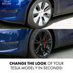 Mayde 19-Inch Wheel Covers fits 2020-2024 Tesla Model Y Rims, Replacement Hub Caps (Set of 4, Gloss Black)